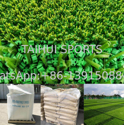 Anti-UV-Künstliches Gras TPE-Granulat-Schockabsorption Fußball / Golf / Basketball / Fitnessstudio