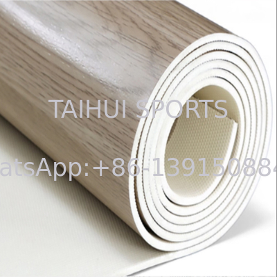 Moderne, umweltfreundliche 3,5 mm-8 mm langlebige Sportböden Holzkorn für Basketball/Volleyball/Tischtennis/Badminton/Pickleball