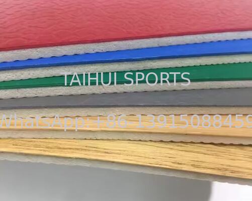Rutschfester, stoßdämpfender Vinyl-Bodenbelag für Volleyball-, Basketball- und Pickleball-Plätze