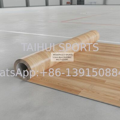 Super verschleißfeste, rutschfeste, wasserdichte PVC-Sportböden für Basketball, Volleyball und Badmintonplätze