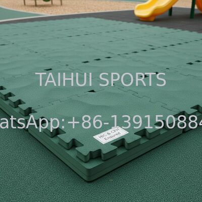 PE Schaumstoff Verbund-Sicherheitsmatte mit 10-100 mm Dicke und HIC & CFH-Zertifizierung für Spielplatz-Stoßdämpfung