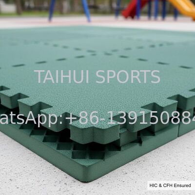 PE Schaumstoff Verbund-Sicherheitsmatte mit 10-100 mm Dicke und HIC & CFH-Zertifizierung für Spielplatz-Stoßdämpfung