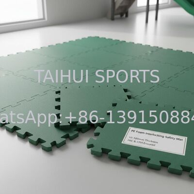 PE Schaumstoff Verbund-Sicherheitsmatte mit 10-100 mm Dicke und HIC & CFH-Zertifizierung für Spielplatz-Stoßdämpfung