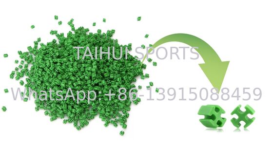 Umweltfreundliches TPE-Infill-Granulat für Kunstrasensysteme aus recycelbarem Material, gute Wärmeisolierung