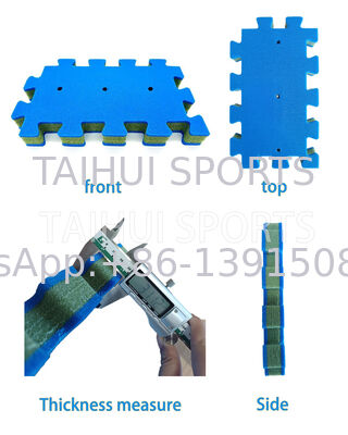 HIC/CFH Zertifiziertes PE-Schaumstoff-Puzzlematte - 15-70mm Dicke Wasserdicht mit Drainagelöchern für Spielplatzsicherheit