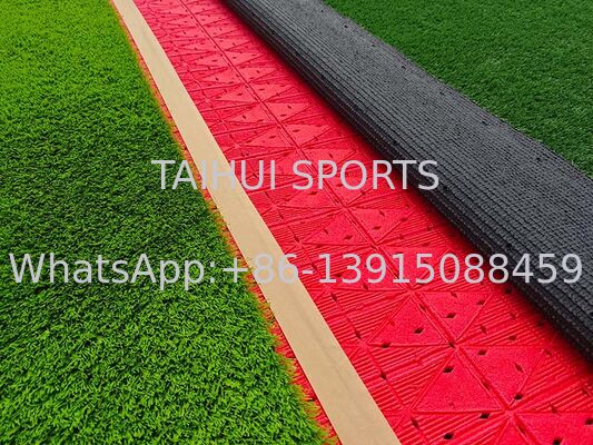 FIFA-zertifiziertes Stoßpad für Sportfelder 10mm 12mm 15mm 20mm PE-Schaum-Künstlicher Rasenflächenunterlage