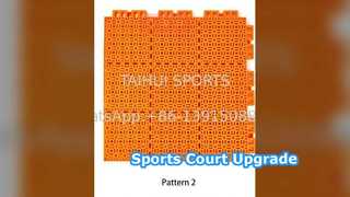 Strapazierfähiger Sportboden, einfach zu installierende Entwässerung